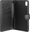XQISIT Xperia Z2 - Slim Walletcase - Harde polycarbonaten hardcase met synthetisch leer - Zwart