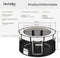 tectake® Puppy-box Carola - Opvouwbare Dierenbox - 8 meshvensters 2 deuren - Zwart (Nr. 402438)