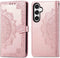 imoshion Hoesje Geschikt voor Samsung Galaxy S23 FE Hoesje Met Pasjeshouder - imoshion Mandala Bookcase - Rosé Goud