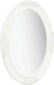 vidaXL - Wandspiegel - barok - stijl - 50x70 - cm - wit