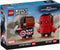 LEGO Marvel Brickheadz 40668 - Captain America en Rode Hulk Figuren