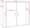 vidaXL - Dressoir - 80x33x70 - cm - bewerkt - hout - gerookt - eikenkleurig