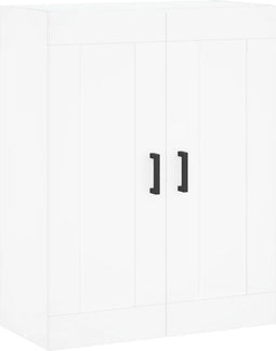 vidaXL - Wandkast - 69,5x34x90 - cm - bewerkt - hout - wit