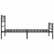 vidaXL - Bedframe - met - hoofd- - en - voeteneinde - metaal - zwart - 100x200 - cm