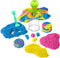 Kinetic Sand - Squish N’ Create met 382 g blauw geel en roze origineel kinetisch zand en 5 gereedschappen - Sensoriche speelgoed