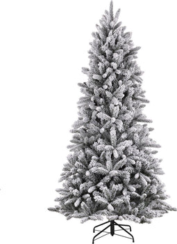 Black Box Trees Snowdon - Kunstkerstboom - H185 x Ø117 cm - Groen Frosted