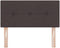 vidaXL - Hoofdbord - Met - Knopen - Donkerbruin - 90 - cm - Stof