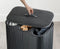 Joseph Joseph Tota Luxe - Wasmand 90L - 3 compartimenten - Zwart