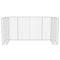 vidaXL - Schanskorf - drievoudige - vuilnisbak - ombouw - 250x100x120 - cm - staal