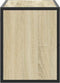 vidaXL - Tv-meubel - 80x31x39,5 - cm - bewerkt - hout - metaal - sonoma - eikenkleurig