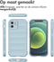 iMoshion Hoesje Geschikt voor iPhone 12 Hoesje Siliconen - iMoshion EasyGrip Backcover - Lichtblauw