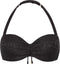 Beachlife Textured Leo - Voorgevormde bikinitop met beugel - Multiway - Grijs/Antraciet/Dierenprint