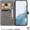 iMoshion Hoesje Geschikt voor Samsung Galaxy S23 Plus Hoesje Met Pasjeshouder - iMoshion Mandala Bookcase - Grijs