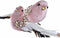 Kerstversiering DKD Home Decor Polyester Fågel (25 x 8 x 8 cm) (2 Stuks)
