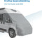 ProPlus Raamafdekking voor Fiat Ducato vanaf 2006 - Nonwoven - Voorruitfolie - Zonbescherming - Voorruitafdekking - Eenvoudige Bevestigen - Privacy en Bescherming - Tegen hitte en kou - Inclusief bevestigingstrips