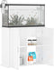 vidaXL - Aquariumstandaard - 81x36x73 - cm - bewerkt - hout - hoogglans - wit