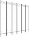 vidaXL - Kamerscherm - met - 6 - panelen - 240x200 - cm - stof - wit