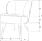 WOOOD Sara Fauteuil - Velvet - Khaki - 59x71x70