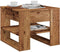 vidaXL - Salontafel - 55,5x55x45 - cm - bewerkt - hout - oud - houtkleurig
