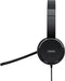 Lenovo 100 - Stereo USB-headset - Draaibare microfoon - Zwart