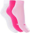 Puma Unisex Quarter Plain (3-pack) - unisex hoge enkelsokken - roze