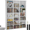 Tectake CD/DVD/Blu-ray kast - Boekenkast - 18 verstelbare planken - Wit (EAN: 4061173115638)