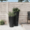 vidaXL - Plantenbak - met - uitneembare - bak - geribbeld - 8/22 - L - PP - antraciet