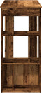 vidaXL - Bartafel - met - rekken - 102x50x103,5 - cm - bewerkt - hout - oud - houtkleur