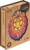 UNIDRAGON Houten Puzzel Voor Volwassenen Dier - Mysterieuze Leeuw - 192 stukjes - Medium 24x31 cm