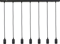 Light & Living Braidy Pendel - Zwart - 7L