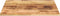 vidaXL - Tafelblad - vierkant - 80x80x2,5 - cm - massief - ruw - mangohout
