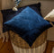 Dutch Decor MOON - Sierkussen van katoen 45x45 cm Insignia Blue - blauw - Inclusief binnenkussen