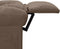 vidaXL Leunstoel stof taupe