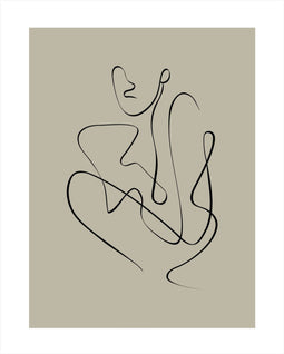 WOOOD Poster Whatever - Papier - Multikleur - 36x46x0