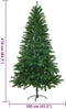 vidaXL - Kunstkerstboom - met - levensechte - naalden - 210 - cm - groen