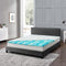 Juskys Topper - Matrastopper 160 x 200 cm - Traagschuim H2/H3 - Wit