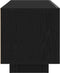 vidaXL - TV-meubel - met - LED-verlichting - Zwart - Eiken - 160x35x40 - cm - Samengesteld - Hout
