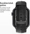 imoshion Classic lederen bandje - Geschikt voor Apple Watch 1, 2, 3, 4, 5, 6, 7, 8, 9, 10 (42 mm), SE - 38/40/41 mm - Zwart - One Size