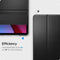 Spigen Smart Fold - Hoes voor iPad Pro 12.9 (2021) - Kunstleer - Zwart