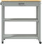 vidaXL - Keukentrolley - MONZA - 84x40x90 - cm - massief - grenenhout