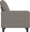 Fauteuil 60 cm stof taupe