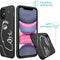 iMoshion Design voor de iPhone 11 hoesje - Abstract Gezicht - Wit / Zwart