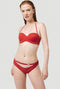 O'Neill Havaa Mix - Bikinitopje - Bandeau met afneembaar nekbandje - Bossa Nova Red