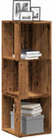 vidaXL - Hoekkast - 33x33x100 - cm - bewerkt - hout - oud - houtkleurig