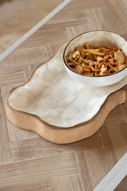 J-Line Halve Kokosnoot Bol Nuye Noot/Verf Wit