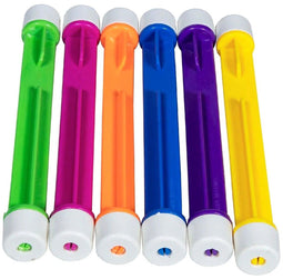 SportX Duikstaafjes - 6x stuks - gekleurd - kunststof - zinkt op bodem - zinkt naar de bodem