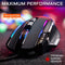 THE G-LAB Kult Nitrogen ATOM - Gamemuis - 4800 DPI - RGB-achtergrondverlichting - 9 Programmeerbare knoppen - Ergonomisch ontwerp