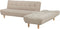 ALSTEN - Hoekslaapbank - Beige - Linkerzijde - 257 cm - Polyester
