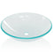 vidaXL - Wasbak - gehard - glas - 42 - cm - transparant