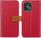 iMoshion Hoesje Geschikt voor iPhone 13 Pro Hoesje Met Pasjeshouder - iMoshion Luxe Canvas Bookcase - Rood